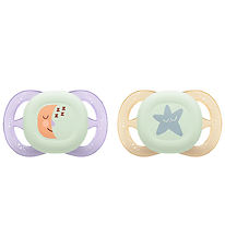 Philips Avent Sutter - 2-pak - Ultra Start Nighttime - Lilla/Ora
