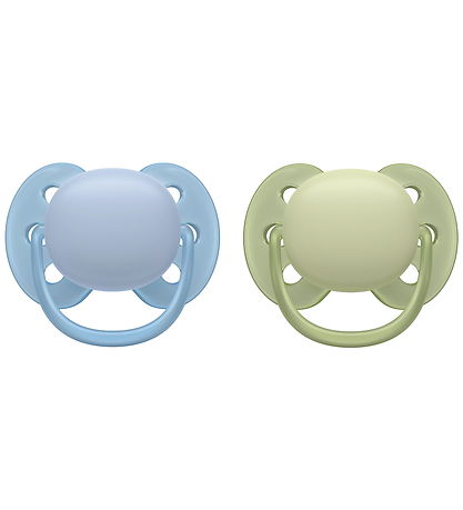 Philips Avent Sutter - 2-pak - Ultra Soft - Grøn/Blå