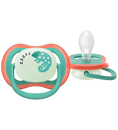 Philips Avent Sutter - 2-pak - Ultra Air Nighttime - Grøn/Blå m.