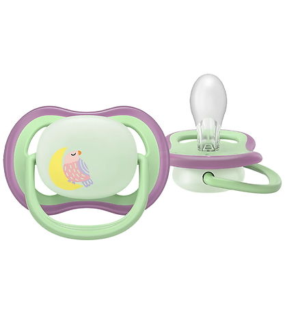 Philips Avent Sutter - 2-pak - Ultra Air - Rosa/Grøn m. Print