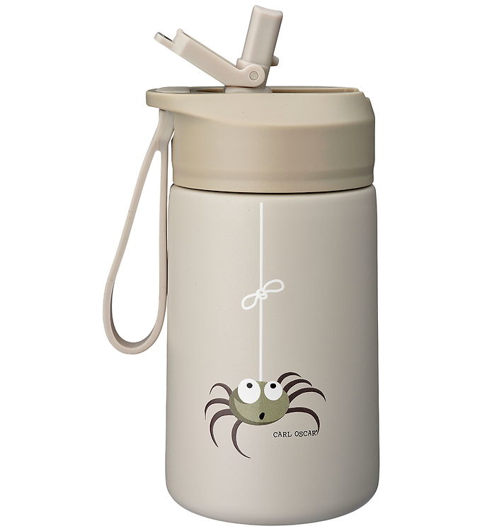 Carl Oscar Drikkedunk - Steelish - 400 ml - Greige m. Edderkop