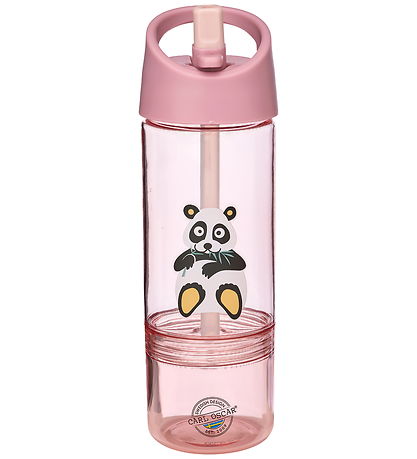 Carl Oscar Drikkedunk m. Sugerør - 2-i-1 - 300/150 ml - Pink m. 