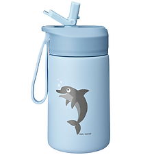 Carl Oscar Drikkedunk - Steelish - 400 ml - Blå m. Delfin
