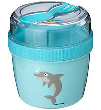 Carl Oscar Snackboks m. Køleelement - N'ice Cup - Blå m. Delfin