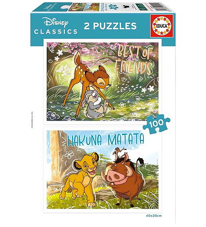 Educa Puslespil - 2x100 Brikker - Disney Classic