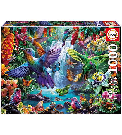 Educa Puslespil - 1000 Brikker - Tropical Hummingbirds