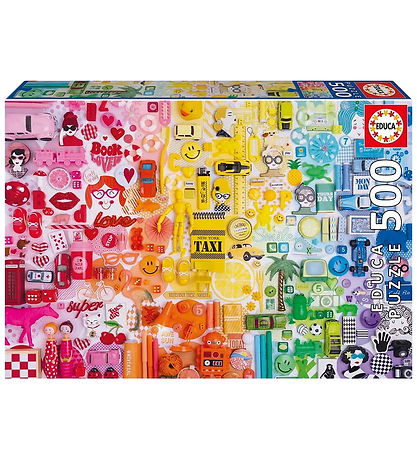 Educa Puslespil - 500 Brikker - Colorful Collage