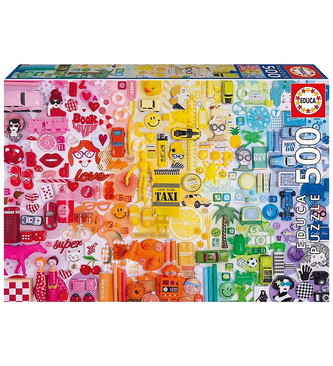 Educa Puslespil - 500 Brikker - Colorful Collage