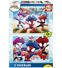 Educa Puslespil - 2x20 Brikker - Spidey Waterwebs