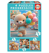 Educa Jigsaw Puzzle - 4 pcs - My First - Teddy Bear