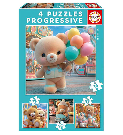 Educa Puslespil - 4 Stk. - My First - Teddy Bear