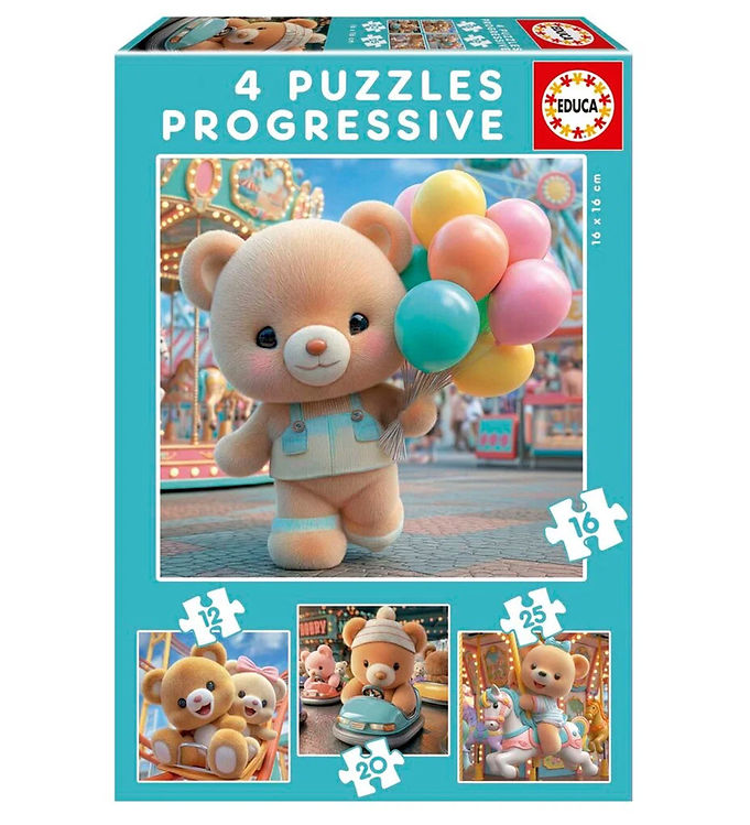 Educa Puslespil - 4 Stk. - My First - Teddy Bear