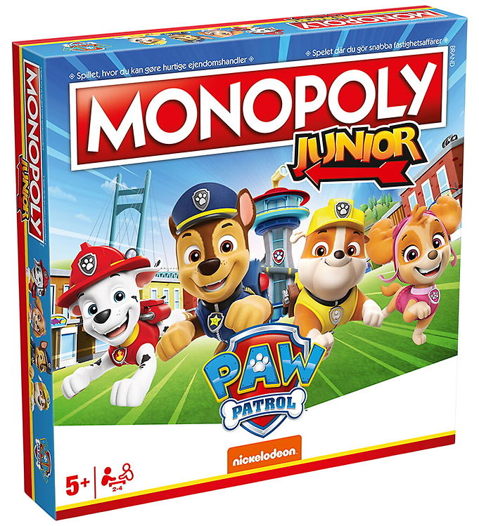 Spilbræt Brætspil - Monopoly Junior - Paw Patrol
