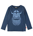 Danefæ Bluse - DaneBasic - Dark Grey Blue Erik