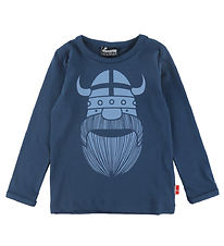 Danefæ Bluse - DaneBasic - Dark Grey Blue Erik