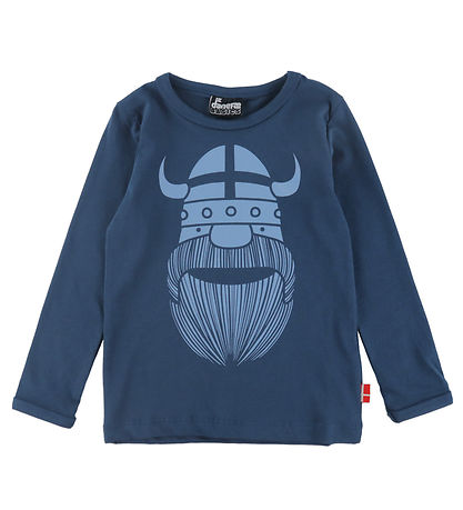 Danefæ Bluse - DaneBasic - Dark Grey Blue Erik