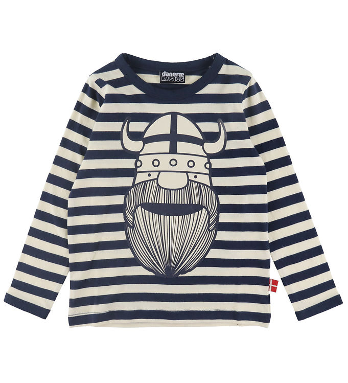 Danefæ Bluse - DaneBasic - Navy/Chalk Erik