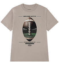 Abercrombie & Fitch T-Shirt - Football Fill - Chateau Gray