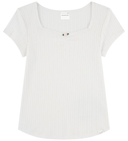 Abercrombie & Fitch Bluse - Rosette Pointelle - Jet Stream