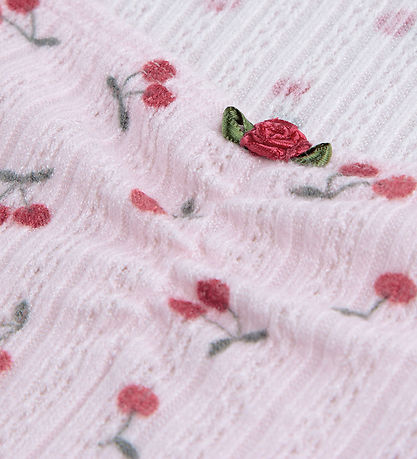 Abercrombie & Fitch Bluse - Rosette Pointelle - Cherry Cluster