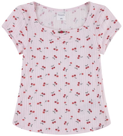 Abercrombie & Fitch Bluse - Rosette Pointelle - Cherry Cluster