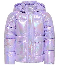 Kids Only Dynejakke - KogPearl-Calina - Purple Rose/Metallic