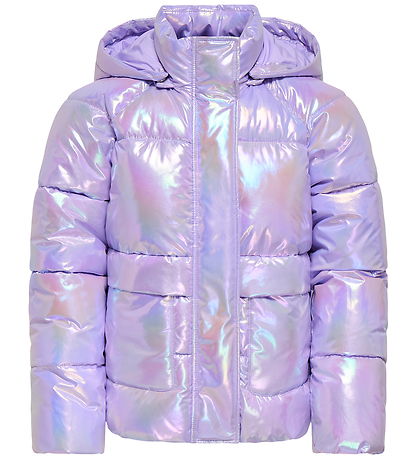 Kids Only Dynejakke - KogPearl-Calina - Purple Rose/Metallic