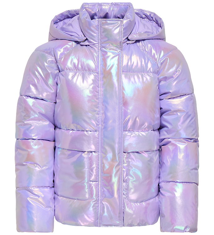 Kids Only Dynejakke - KogPearl-Calina - Purple Rose/Metallic