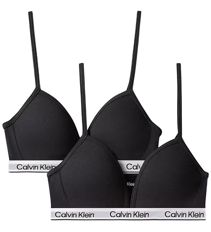 Calvin Klein BH u. Bøjle - 2-pak - Sort