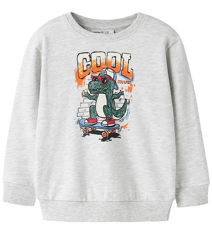 Name It Sweatshirt - NmmLorenzo - Light Grey Melange