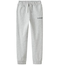 Name It Sweatpants - NkmLeland - Light Grey Melange