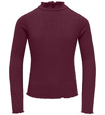 Kids Only Bluse - KogFransiska - Fig