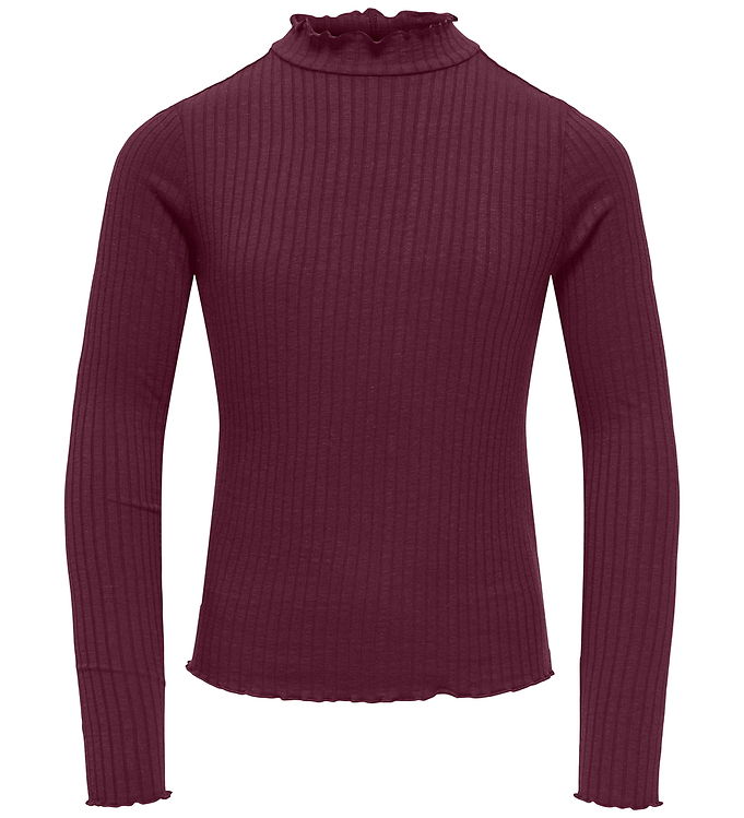 Kids Only Bluse - KogFransiska - Fig