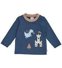 Müsli Bluse - Storybook Applique - Navy