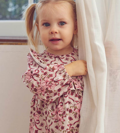 Müsli Kjolebody l/æ - Bouquet Frill - Oak/Blush/Baroque Rose