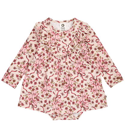 Müsli Kjolebody l/æ - Bouquet Frill - Oak/Blush/Baroque Rose
