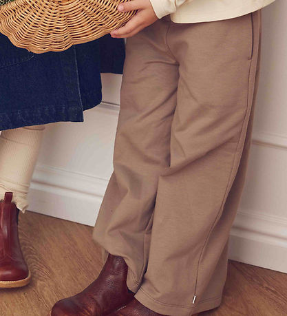 Müsli Sweatpants - Cozy Me Wide Leg - Walnut
