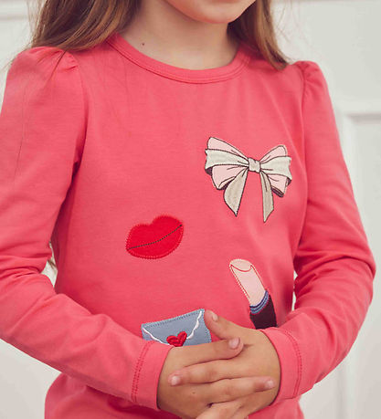 Müsli Bluse - Love Letter Puff - Rouge Red