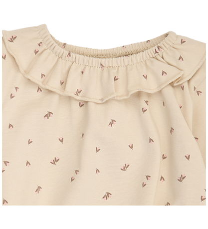 Müsli Body l/æ - Fleur Frill Collar - Oak/Walnut/Blush