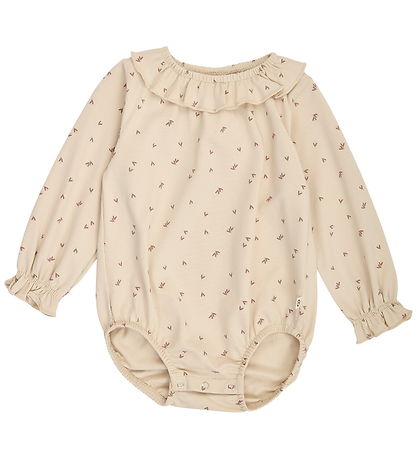 Müsli Body l/æ - Fleur Frill Collar - Oak/Walnut/Blush