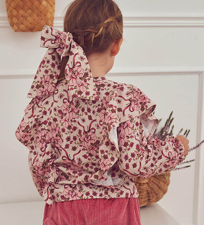Müsli Bluse - Bouquet Ruffle - Oak/Blush/Baroque Rose