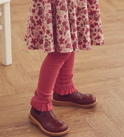 Müsli Leggings - Rib - Cozy Me Frill - Baroque Rose