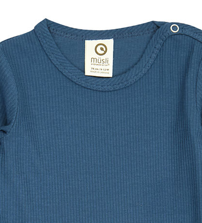 Müsli Body l/æ - Rib - Mellow - Navy