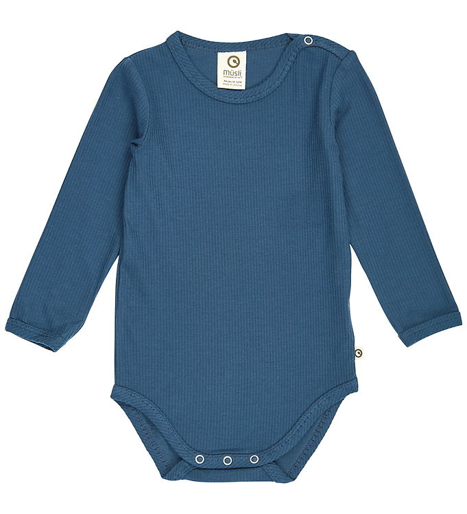 Müsli Body l/æ - Rib/Modal - Mellow - Navy