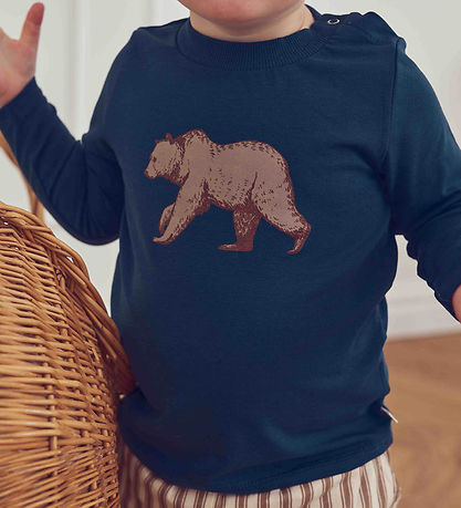 Müsli Bluse - Cozy Me Bear - Navy