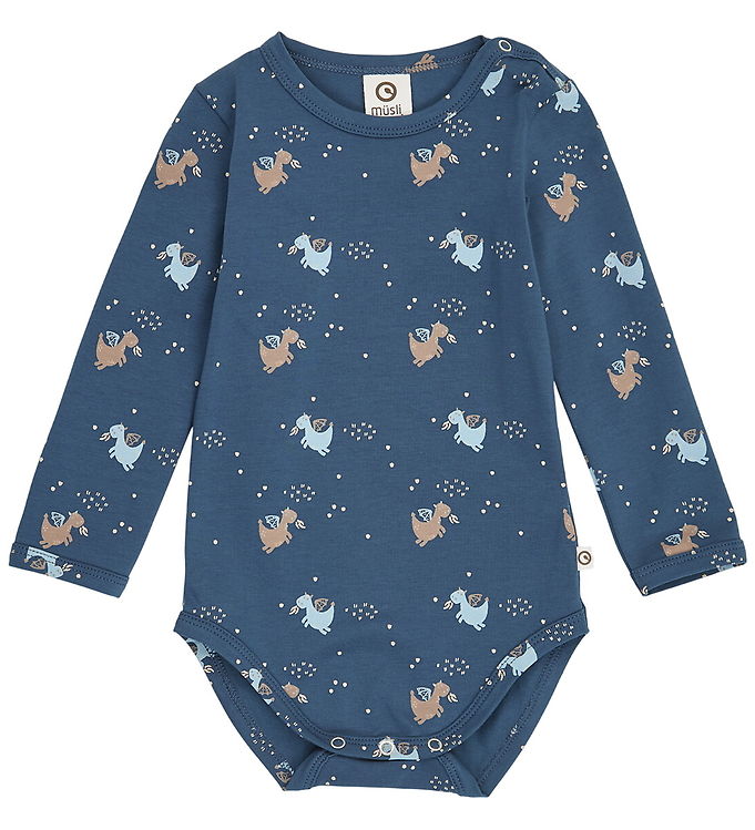 Müsli Body l/æ - Storybook - Navy/Soft Blue/Walnut
