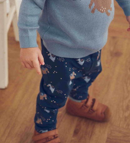 Müsli Bukser - Storybook - Navy/Soft Blue/Walnut