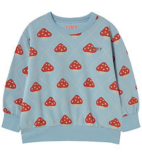 Tiny Cottons Sweatshirt - Mushrooms - Denim Blue