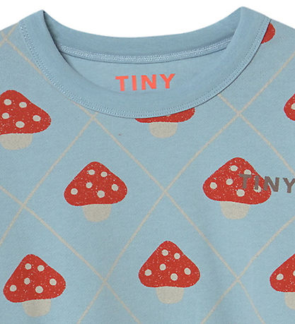 Tiny Cottons Sweatshirt - Mushrooms - Denim Blue
