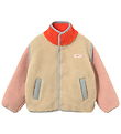 Tiny Cottons Fleecejakke - Color Block Sherpa - Vanilla
